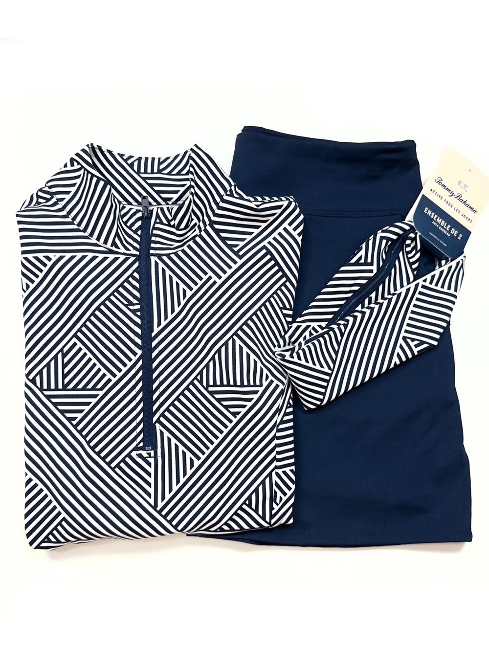 Tommy Bahama Everyday Active Set Mock Neck Quarter Zip & Skort